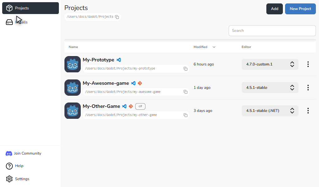 Changing Project Editor Version