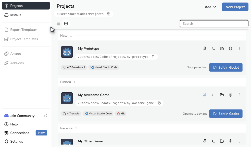 Enabling windowed mode from the Launch tab in Project Settings